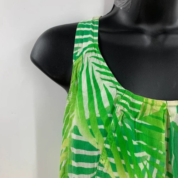 Diane Von Furstenberg Women's Silk Blend Tropical Racerback Swim Cover Size 0 - Picture 3 of 11